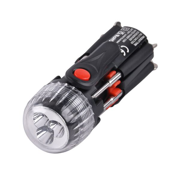 Vielseitiges 8-in-1 Werkzeugset in schwarz und rot image number 12