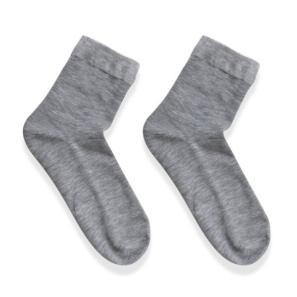 Socken-Set, 4er-Pack, Grau, Größe 36–40 image number 2