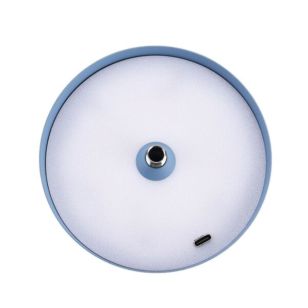 Wiederaufladbare, dimmbare Metall-Tischlampe, 11x38cm, Blau image number 6