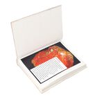 3er Set - Notizbuch mit Einband aus 100% echtem Leder, Kugelschreiber und Schlüsselanhänger gefüllt mit echtem Pfirsich Opal image number 4
