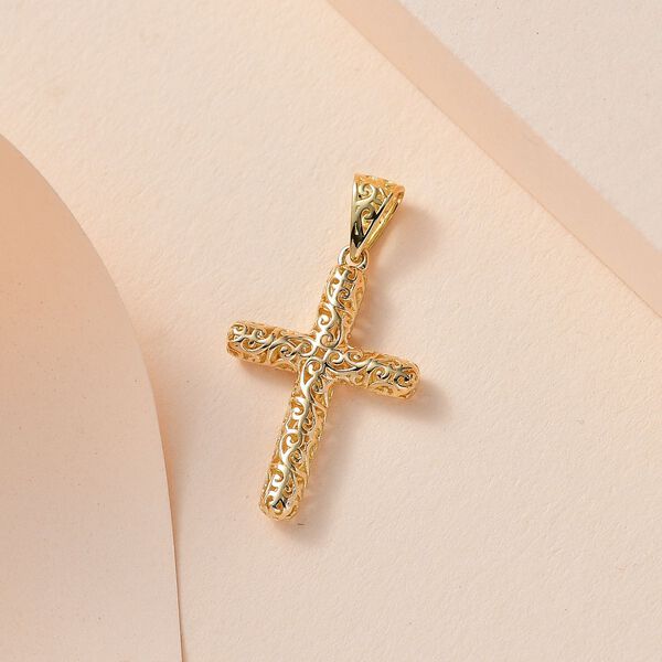 Kreuz-Anh&auml;nger in 375 Gold image number 1