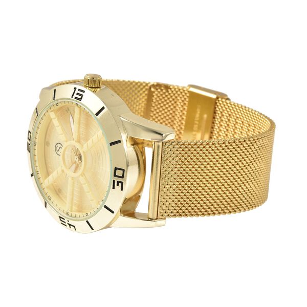 Strada - wasserdichte Uhr in Goldton image number 4