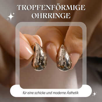 Moissanit Ohrringe, 925 Silber rhodiniert - 0,96 ct.
