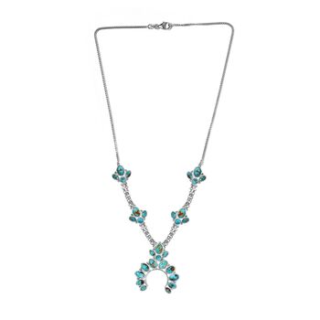 Sierra Nevada T&uuml;rkis 45cm Halskette - 15,81 ct.