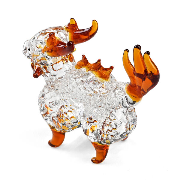 "Dragon glass ormaments Material:Glass Color:Brown Size:8.5*2*7CM" image number 4