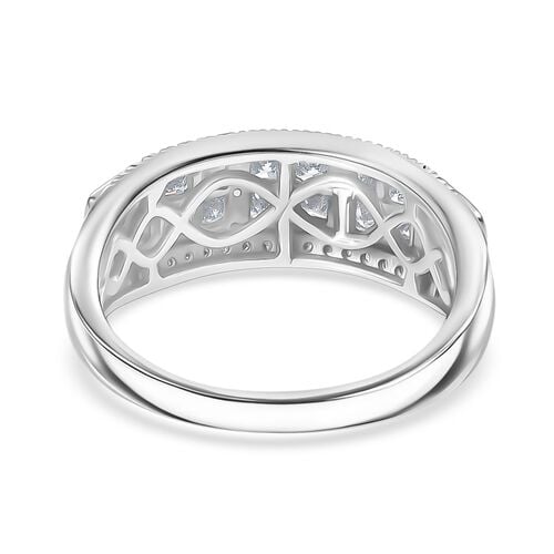LUXURIANT DIAMOND - Lab Grown Diamant SI-GH SGL zertifiziert Ring, 925 Silber rhodiniert (Größe 17.00) ca. 1,00 ct image number 5