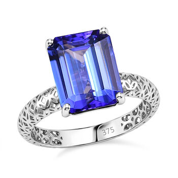 AA Tansanit Ring 375 Gold (Gr&ouml;&szlig;e 18.00) ca. 6,06 ct