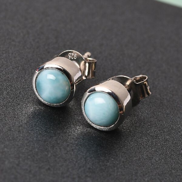 Larimar Ohrstecker - 1,03 ct. image number 2