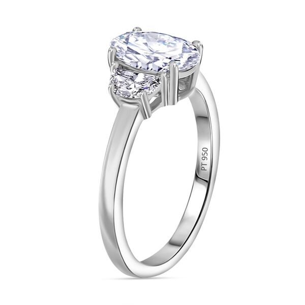 LUXURIANT IGI zertifizierter VS-EF Labor Diamant Ring in 950 Platin - 2 ct. image number 8