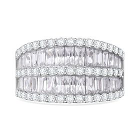 Weißer Zirkonia-Ring