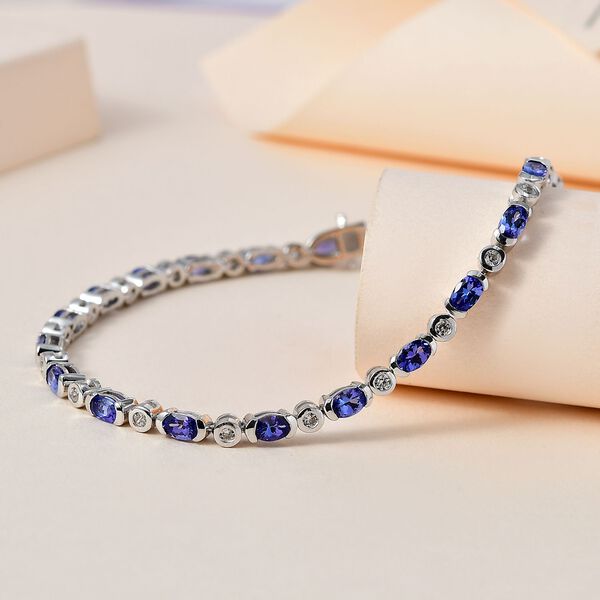 Tansanit und Zirkon Armband image number 2