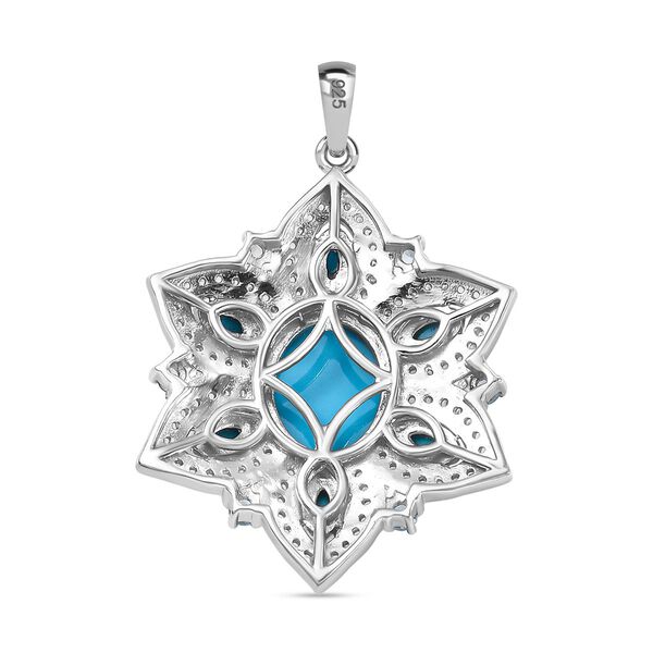 Sleeping Beauty Türkis, Paraiba Apatit und Zirkon Anhänger - 4,33 ct. image number 5