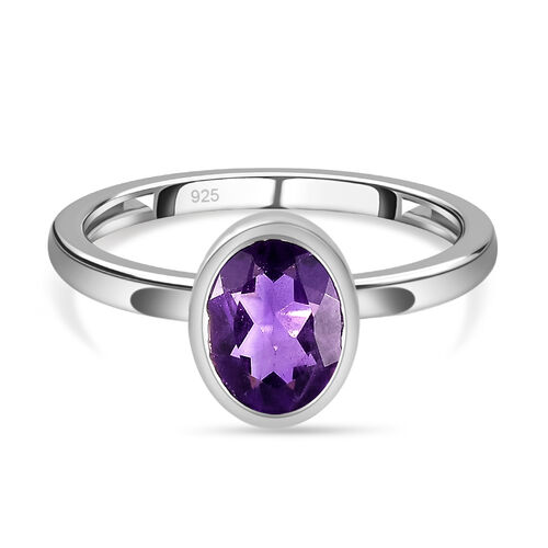 Afrikanischer Amethyst Ring, 925 Silber (Größe 17.00) ca. 1,10 ct image number 0