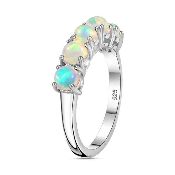 AA Nat&uuml;rlicher, &auml;thiopischer Welo Opal Ring 925 Silber platiniert (Gr&ouml;&szlig;e 21.00) ca. 0,83 ct image number 6