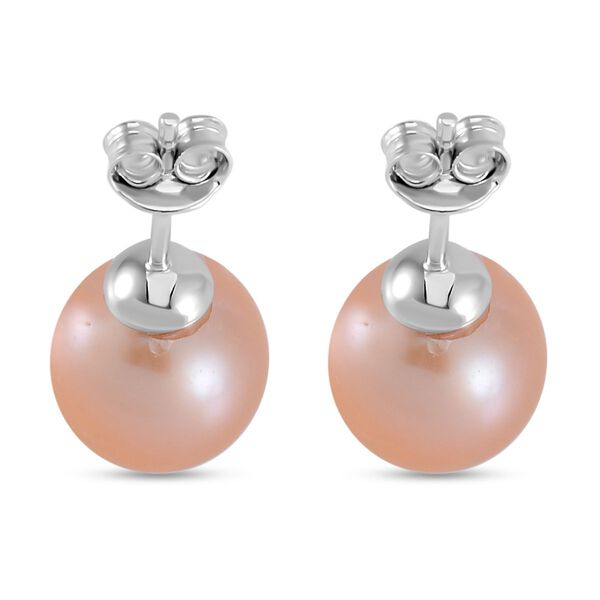 Pfirsich Edison Perle Ohrringe image number 6