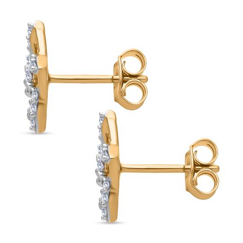 LUXURIANT SGL zertifizierte SI-GH Labor Diamant Ohrringe - 0,35 ct. image number 2
