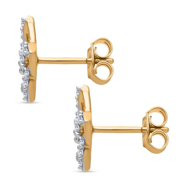 LUXURIANT SGL zertifizierte SI-GH Labor Diamant Ohrringe - 0,35 ct. image number 2