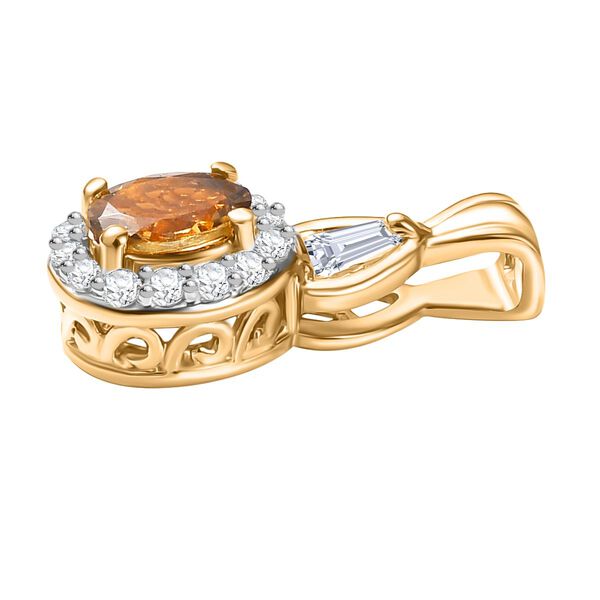 AA Nat&uuml;rliches goldenes Tansanit und Zirkon Schmuckset - 2,88 ct. image number 7