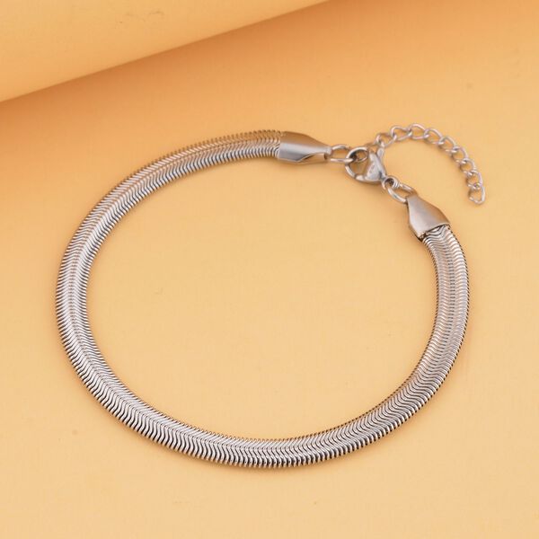 Schlangen Armband, ca. 19 cm, Edelstahl ca. 6,00g, silberfarben image number 2