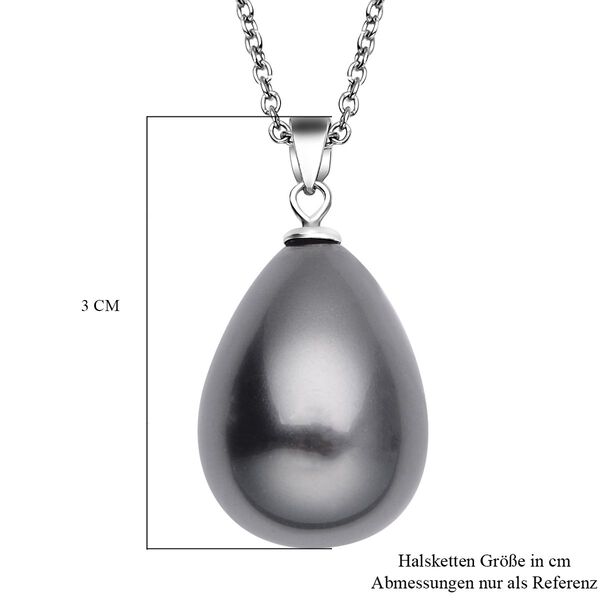 Tahiti-Muschelkernperlen-Anh&auml;nger mit Kette - 38 ct. image number 5