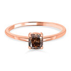 Natürlicher Champagner Diamant-Ring, I1 SGL zertifiziert, 585 Roségold  ca. 1,00 ct image number 0