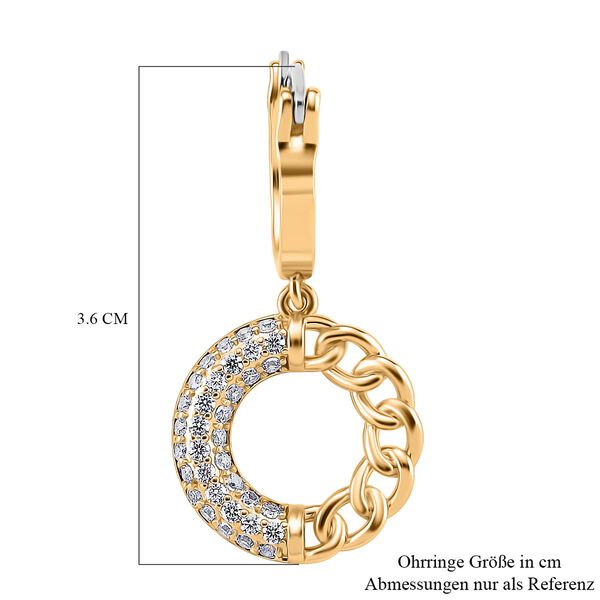 Weißer Zirkonia Ohrringe Nickelfreies Messing Standard 0.10 ct image number 5