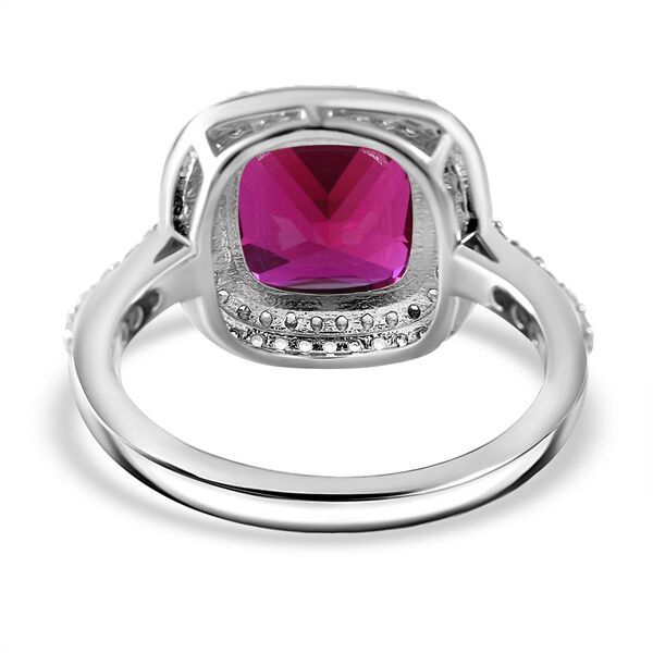 Roter und wei&szlig;er Zirkonia-Ring - 9,62 ct. image number 3