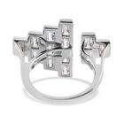 LUSTRO STELLA Hergestellt mit ZIRKONIA Ring 925 Silber Platin-Überzug (Größe 18.00) ca. 4,76 ct image number 4