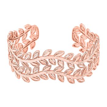 Flexibles Armreif, ca. 16.5-19.0cm,  rosefarben