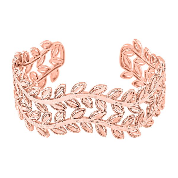 Flexibles Armreif, ca. 16.5-19.0cm,  rosefarben