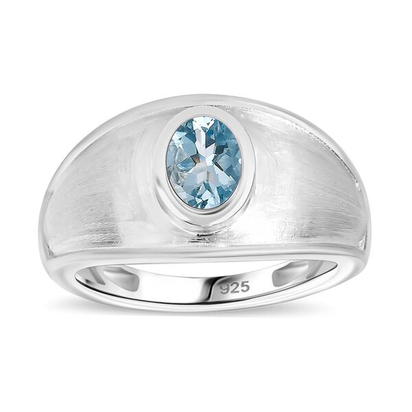 AAA Aquamarin Ring, ca. 0,67 ct. image number 4