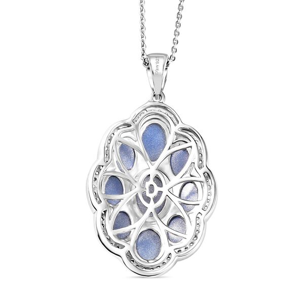 D'Joy Aurora Mondstein Schmuckset ca. 50 cm 925 Silber rhodiniert ca. 6.73 ct image number 4