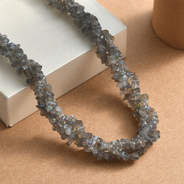 Labradorit Halskette, 50 cm - 370 ct. image number 1