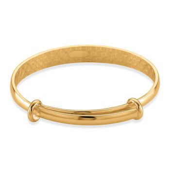 Flexibler Armreif, Klassischer Bangle Still, Messing, Goldfarben