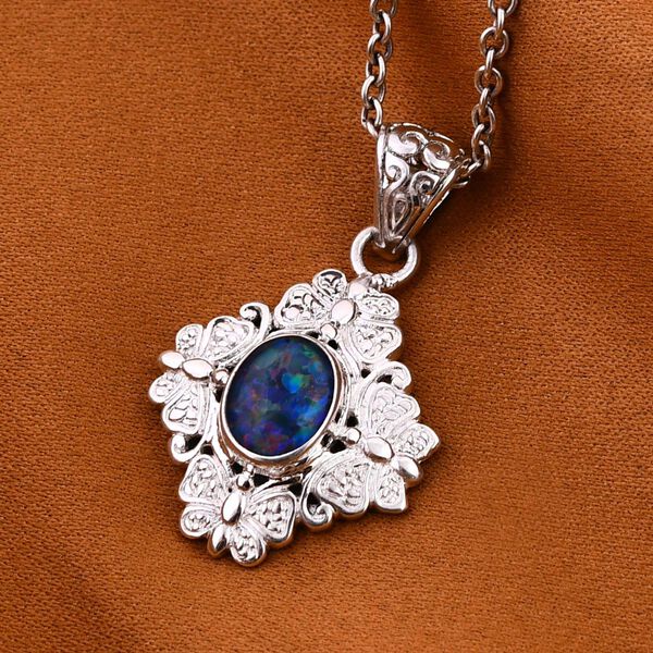 AA Boulder Opal Triplett Anh&auml;nger - 1,79 ct. image number 1