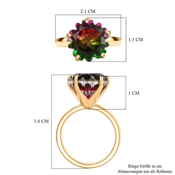 D'Joy Wassermelonen Triplett Quarz Ohrringe - 6,46 ct. image number 6