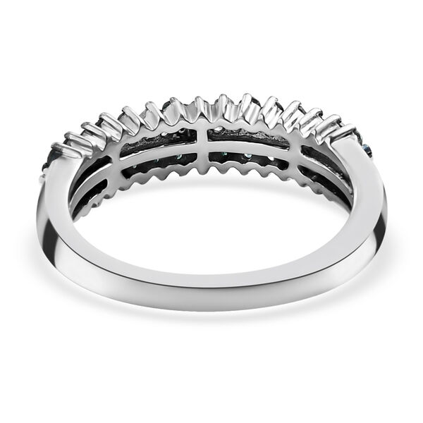 Blauer und wei&szlig;er Diamant-Ring - 0,50 ct. image number 6