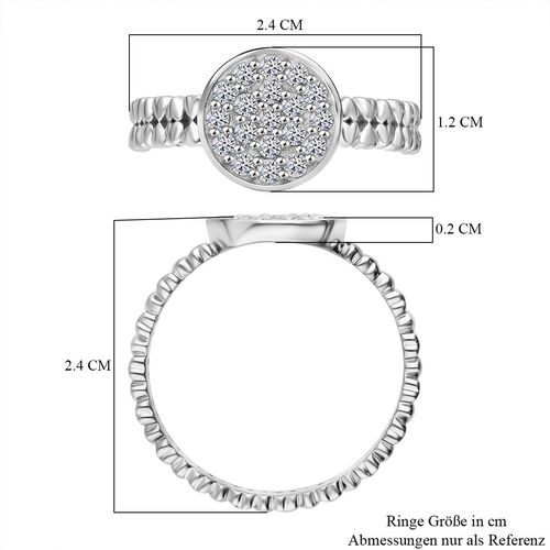 LUXURIANT DIAMOND - Lab Grown Diamant SI-GH Ring 925 Silber rhodiniert (Größe 20.00) ca. 0.50 ct image number 5