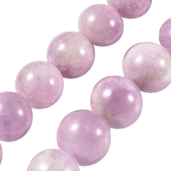 Kunzit Halskette ca. 50 cm lange mit Magnetschloss 925 Silber rhodiniert 528.68 ct image number 5