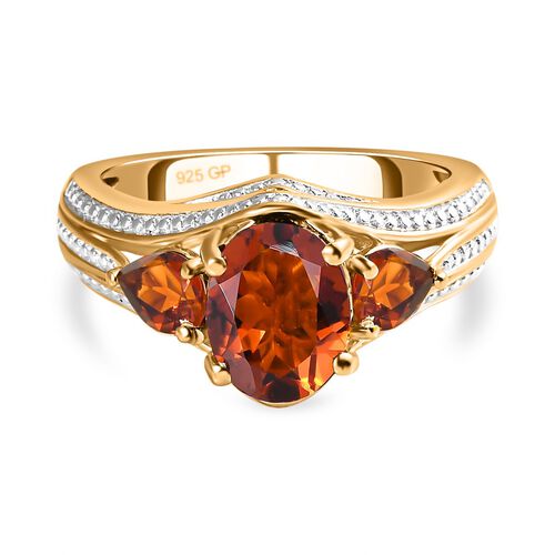 GP Art Déco Kollektion - Madeira Citrin und blauer Saphir-Ring - 2,68 ct. image number 0