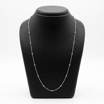 925 Silber rhodiniert Halskette ca. 45 cm ca.