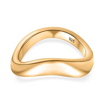 925 Silber 750 Gelbgold VermeilRing (Gr&ouml;&szlig;e 17.00) ca. 5,37g