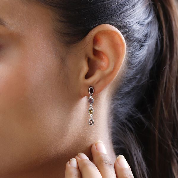 Natürliche Mehrfach-Turmalin-Ohrringe - 2,44 ct. image number 3