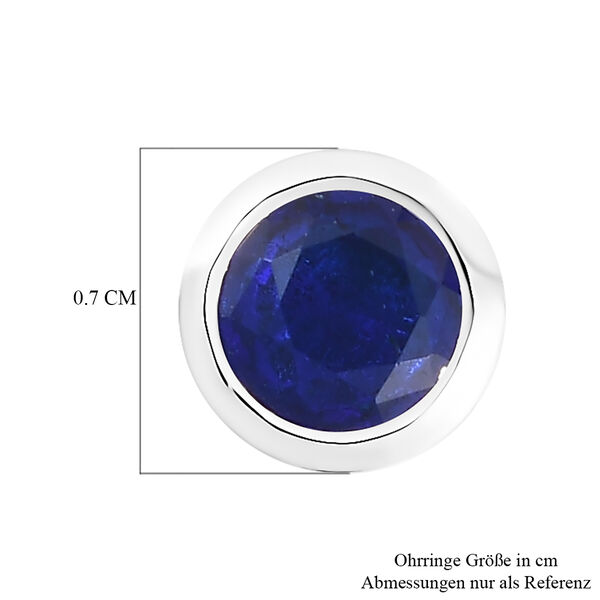 AA tansanische, blaue Spinell-Ohrringe, 925 Silber platiniert ca. 1,25 ct image number 5