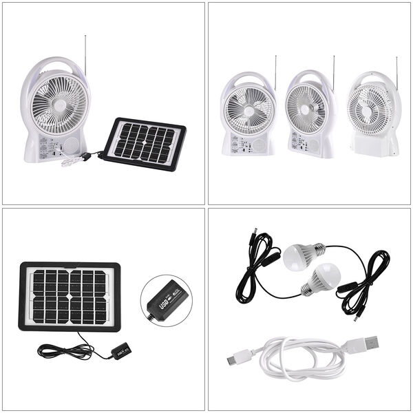 Mini Solarventilator mit LED Lichtern image number 5