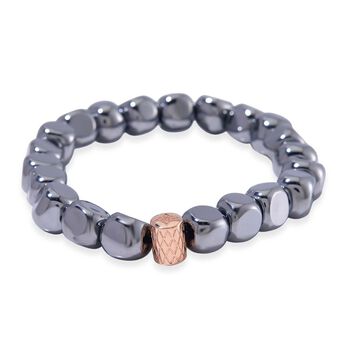 Terahertz Armband Flexibles Messing ros&eacute;vergoldet ca. 125,00 ct.