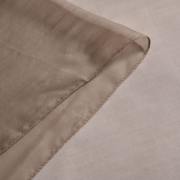 Beige PU Brusttasche und LA MAREY Ombre Chiffon Seiden Schal image number 15