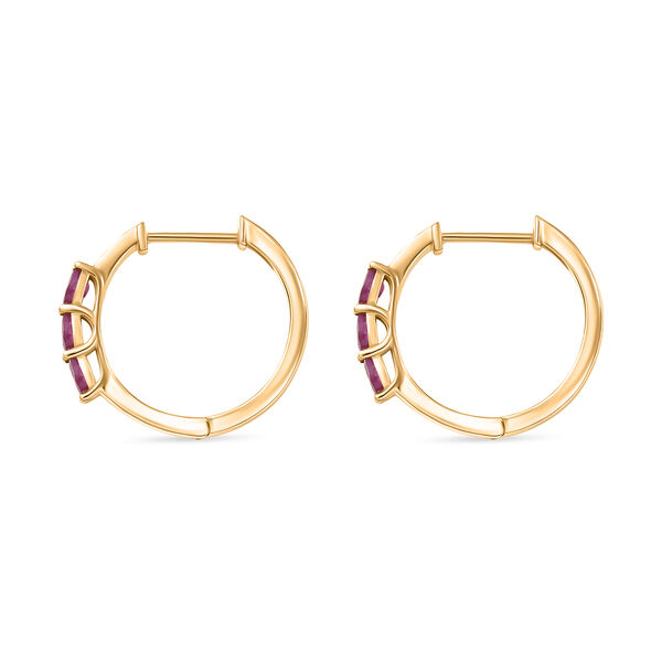 D'Joy AA afrikanische Rubin und Diamant Ohrringe - 1,64 ct. image number 4