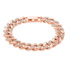 Weißer Kristall Armband ca. 19 cm, Rosefarben