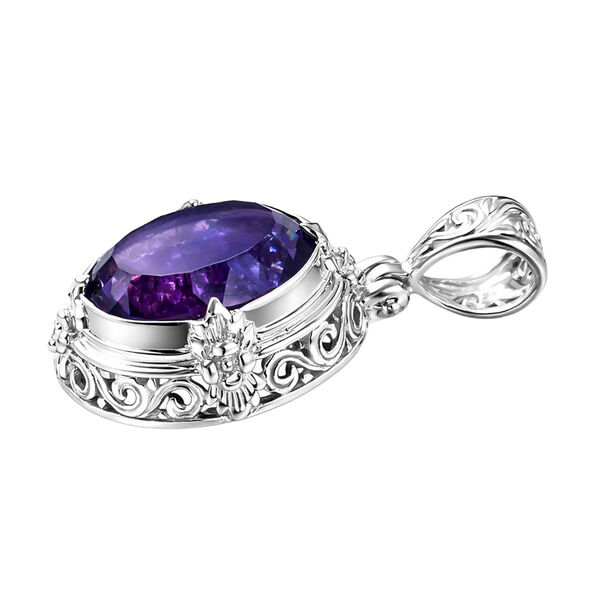 D'Joy AA Afrikanischer Amethyst (16x12mm) Anh&auml;nger 925 Silber ca. 9.20 ct image number 3
